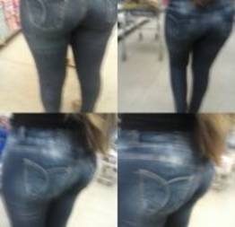 Fetiche voyeur pelas ruas, várias bundas