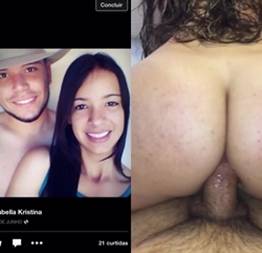 Vídeo intimo da Isabella Kristina liberando o cuzinho apertadinho caiu na net